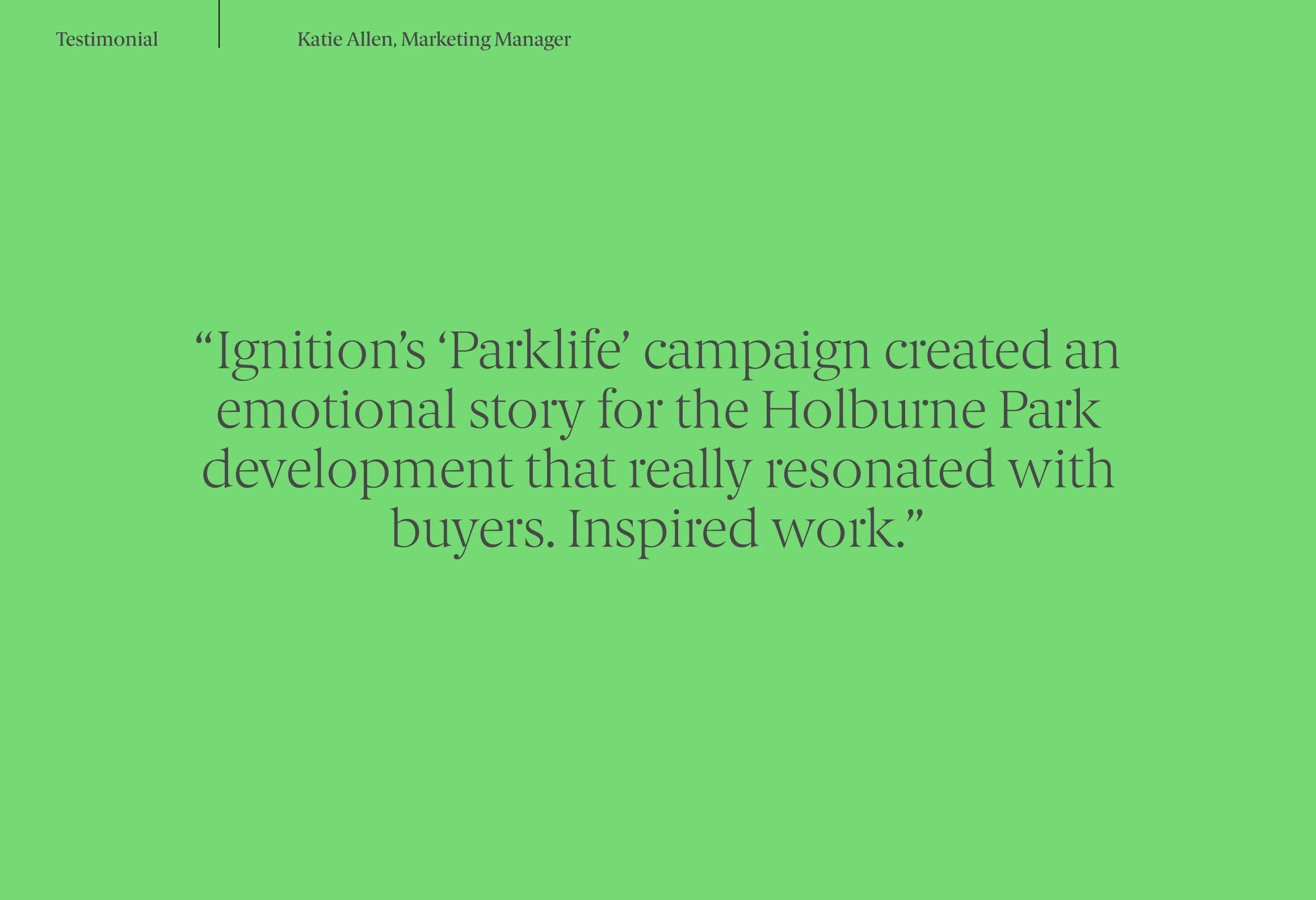 Holburne Park Quote Ignition1