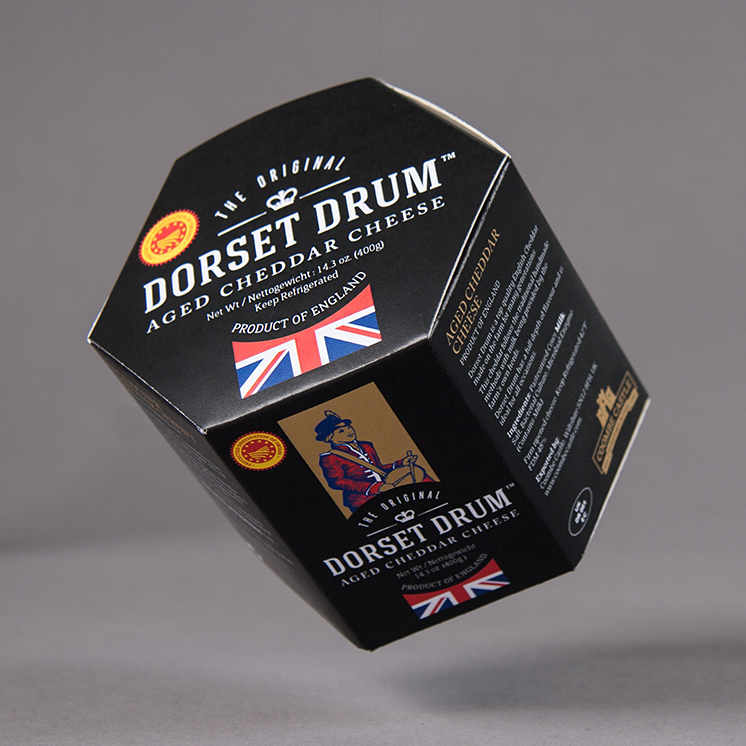 Packaging for Dorset Drum, Coombe Castle