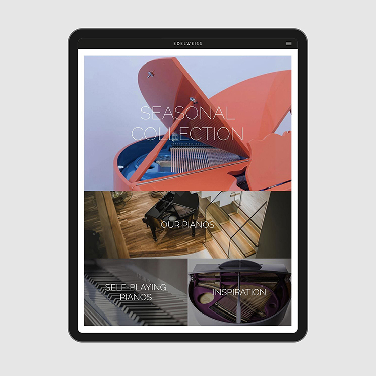 Edelweiss Pianos website UX and design