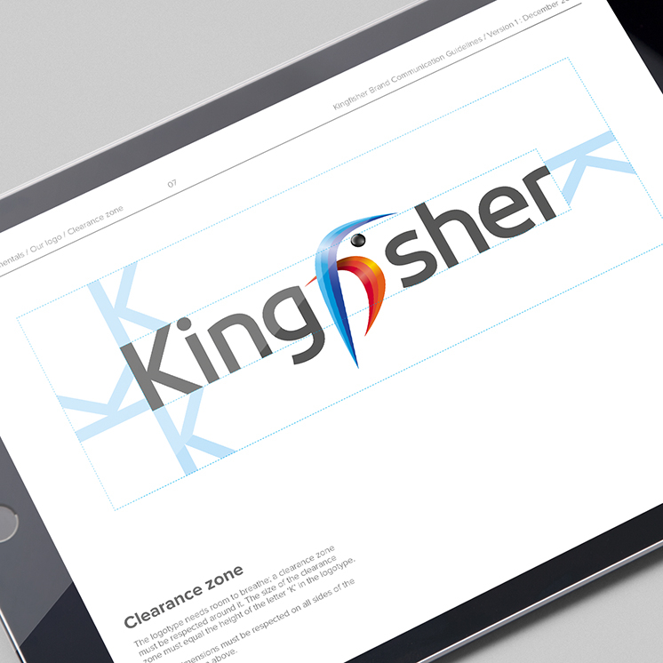 Brand communication guidelines for Kingfisher